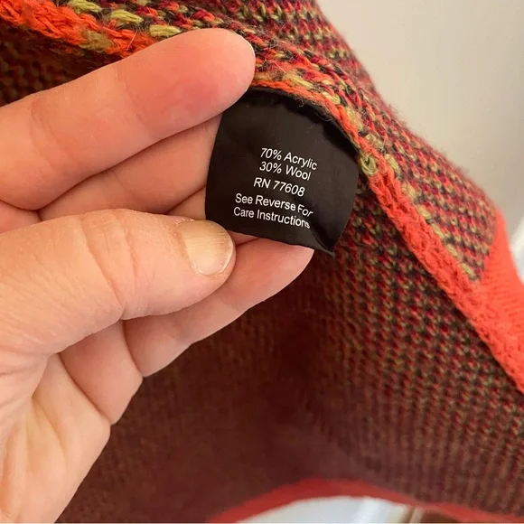 J. Peterman Monhegan Orange Floral Cardigan - Picture 7 of 10